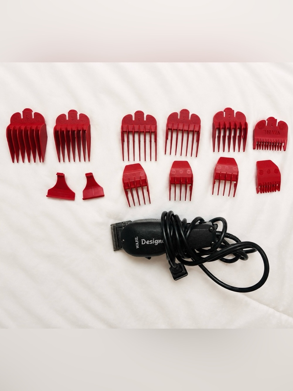 Wahl Designer Hair Clipper Set with Red Guards Included